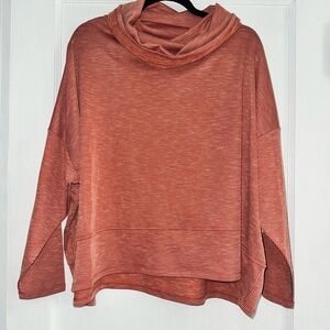 89th & Madison Orange Cowl Neck Sweater